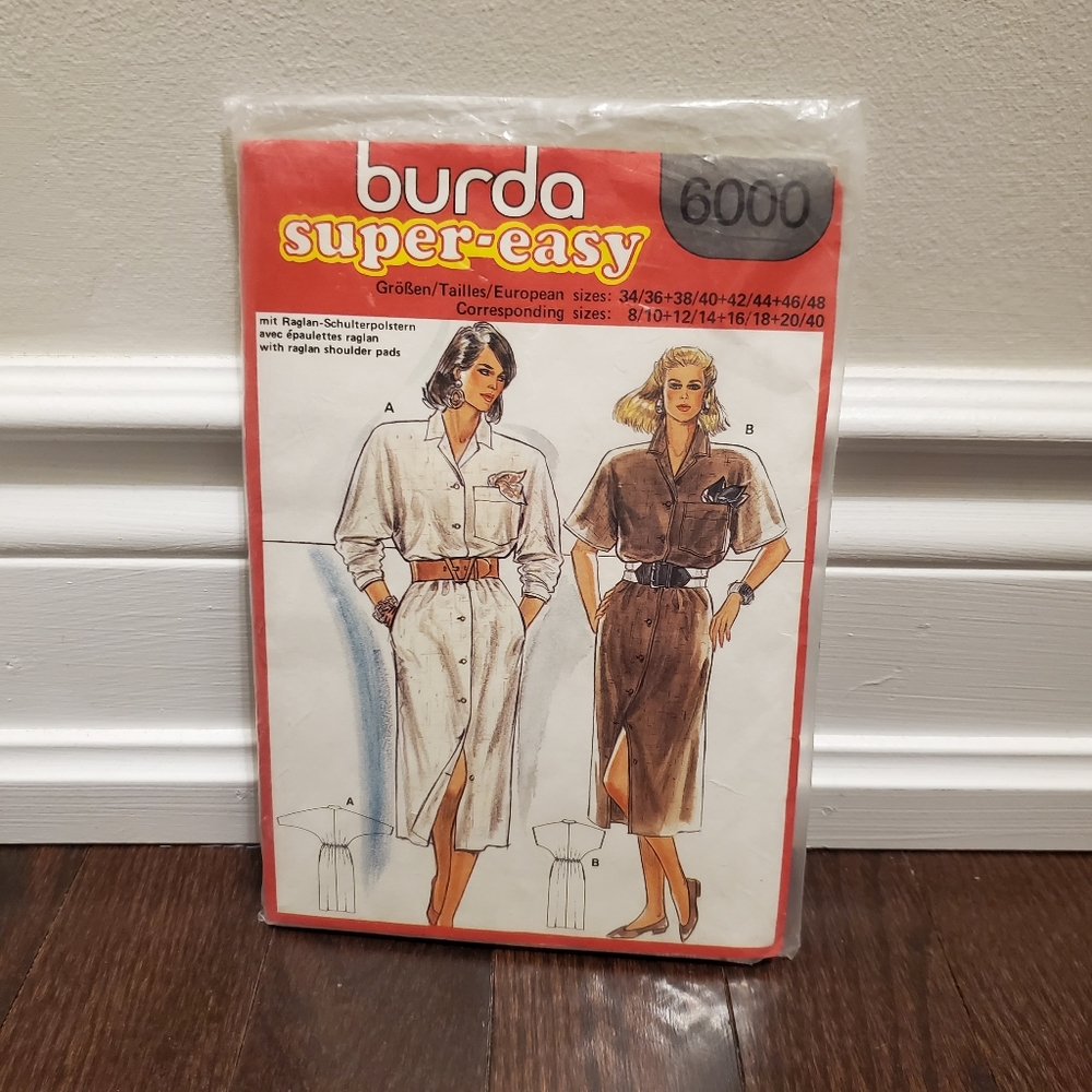 Burda 6000 women's sewing pattern